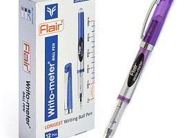 Ручка Flair F-743 Writo-Metr синяя (10000 метров)