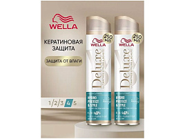 Лак для волос Wella Deluxe 250мл.№4 Гладкость шелка экстра сильной фиксации