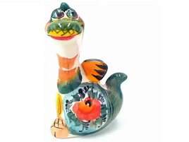 Сувенир Гжель Дракон Кехо цвет