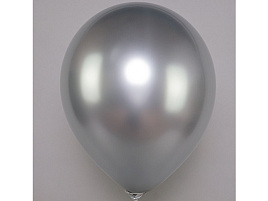 Шар надувной 12 хром серебро (50шт) ч54471