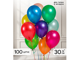 Шар надувной 12 латексный ассорти (100шт) 4986567