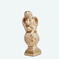 Статуэтка ИА-117В Ангел на шаре нов сл. кость 37*13*13см