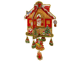 Украшение бумажное объемное 30*40 KL1628 Домик