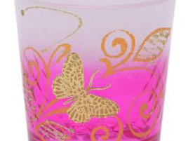 Набор стаканов 6шт 1256 Бабочки шелк