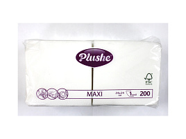 Салфетки 200л.Plushe Maxi Бел.