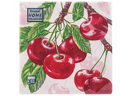 Салфетки 33*33 3-сл 20шт Home Collection Classic Вишня
