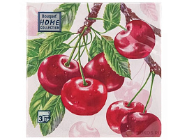 Салфетки 33*33 3-сл 20шт Home Collection Classic Вишня