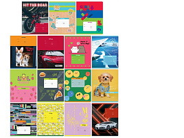 Тетрадь 12л. линия  Т5ск12 11700 "Super Mix-16"