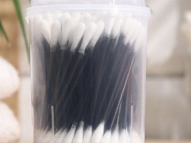 Ватные палочки Soft Care Black&White 100шт банка 2827