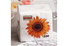 Салфетки 100л. Гармония цвета Подсолнух