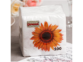 Салфетки 100л. Гармония цвета Подсолнух