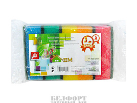 Губка для посуды Экодом 5шт макси 96*65*30мм