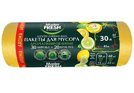Мешок для мусора Мастер Фреш Арома 30л.20шт.7мкм лимон