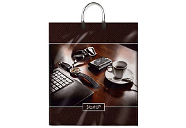 Пакет петля с пласт.ручкой 40*44 Стартап