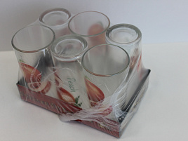 Набор стаканов 6шт 1289 Фрукты в подложке
