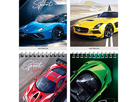 Блокнот 40л. ArtSpace Б6к40гр_41935 на гребне "Гонки. Sport cars"