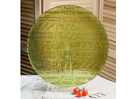 Блюдо стекло 35см 888-Н7 Олива