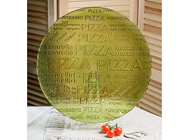 Блюдо стекло 35см 888-Н7 Олива