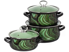 Набор кастрюль эмаль 3пр (2+3+4л) Талисман-1-Экстра