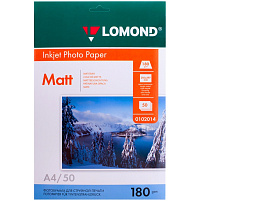 Фотобумага Lomond А4 180г/м 0102014 50л. матов