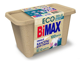 Стиральный порошок Капсулы Bimax ЭКО 12шт.100 пятен
