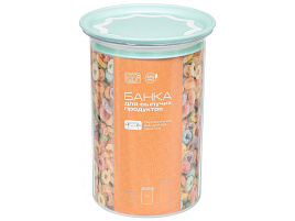 Банка для сыпучих пластик 1л С29601