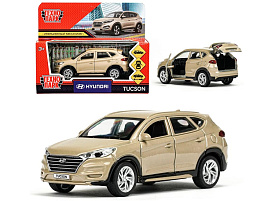 Машина металлическая TUCSON-12-BG-WOD HYUNDAI TUCSON длина 12 см, двери, багаж., инер, бежевый, кор.