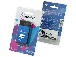 Зарядное устройство Космос КОС901USB (2х) AA/ AAA NI-MH 1800mA, питание от USB