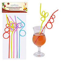 Трубочка для коктейля Дикая Мексика 5шт YD13-157