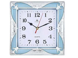 Часы настенные Atlantis 25*25 TLD-35094 синие