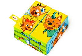 Мякиши-кубики 768 Три кота. Собери картинку