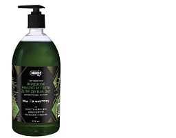 Гель для душа мужской Magic Day 2в1 мыло жид.1л. Мы Zа чистоту зеленое 4125