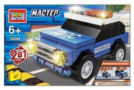 Конструктор Брик 30089-JS Полицейская машина 2в1 47дет