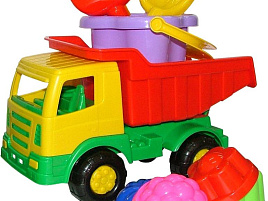 Автомобиль 9080 Мираж самосвал с песочным набором №185