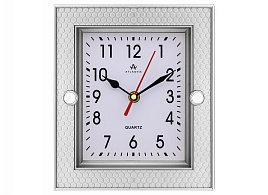 Часы настенные Atlantis 28*28 TLD-6237 серебро
