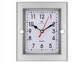 Часы настенные Atlantis 28*28 TLD-6237 серебро