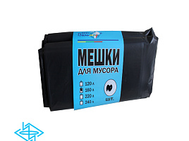 Мешок для мусора Полимер 160л. 10шт.рулон 80*105/40мкм 5696