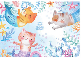 Клеенка для уроков труда Мульти-Пульти CH_50229 "Которусалки", 35*50см, ПВХ