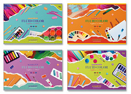 Альбом для рисования 24л. BG АР4ск24 12844 "Fluid Color"