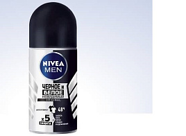 Дезодорант Nivea 50мл рол.муж.Нев.защ.д/черн.и белого(Nivea)82245