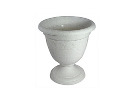 Вазон 5,6л Колывань с135М высокий мрамор