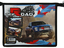 Папка для тетрадей А5 ПМ-А5-29 Внедорожник молния сверху