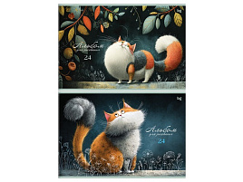 Альбом для рисования 24л. BG АР4ск24 06390 "МяуMix"