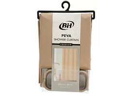 Шторка для ванной 180*180 ПЕВА бежевый матовый 507599/Y4-11181