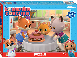 Пазл 160эл. Кошечки и собачки 94128
