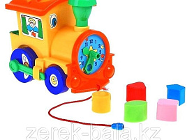 Логическая игрушка 6189 Занимательный паровоз в сеточке