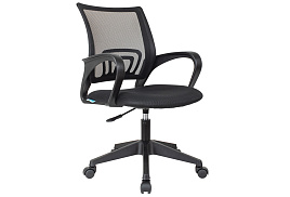 Кресло Helmi HL-M95 R "Airy", спинка сетка черная/сиденье ткань TW черная, пиастра