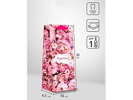 Упаковочная сумочка 13*32 10664781 Поздравляю под бутылку