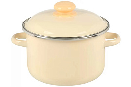 Кастрюля эмаль 3л 9MD181P слоновая кость