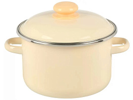 Кастрюля эмаль 3л 9MD181P слоновая кость